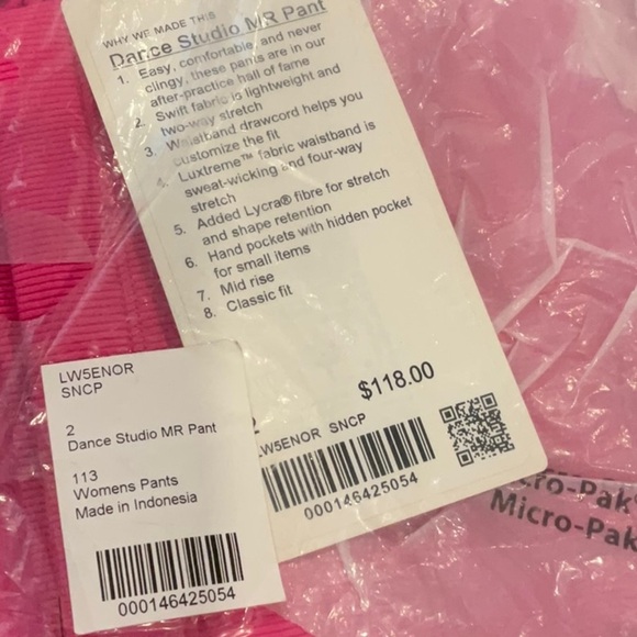 Lululemon Dance Studio Mid-Rise Pant *Full Length - Picture 5 of 6